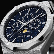 Paul Rich Moonphase Frosted Star Dust II Silver Horlogewatch