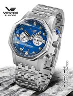 Vostok Europe Atomic Age Chronograph VK64-​640A700B Horlogewatch