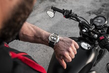 Vostok Europe Atomic Age Chronograph VK64-​640A698 Wrist Horlogewatch