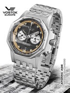 Vostok Europe Atomic Age Chronograph VK64-​640A698B Horlogewatch