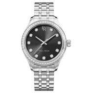 Paul Rich Crystelle Silver Black Horlogewatch
