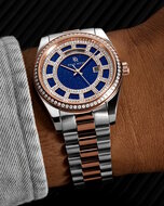 Paul Rich Crown Legacy Silver Rose Gold Aventurine Blue Horlogewatch