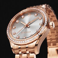 Paul Rich Crystelle Rose Gold Silver Dial Horlogewatch