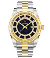 Paul Rich Crown Legacy Silver Gold Aventurine Blue Horlogewatch