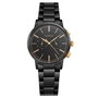 Tayroc Meridian Chrono Black/Gold Steel 42mm Horlogewatch.nl
