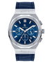Paul Rich Motorsport Silver Blue Leather Horlogewatch.nl
