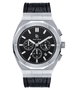 Paul Rich Motorsport Silver Black Leather Horlogewatch.nl