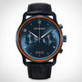 Detomaso Sorpasso Chronograph Velocit&agrave; Blue Orange D02-35-14 Leather Horlogewatch image_link