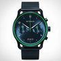 Detomaso Sorpasso Chronograph Limited Edition Velocit&agrave; Blue Green D02-39-09 Horlogewatch