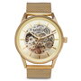 Tayroc Belton Champagne Gold Mesh Horlogewatch