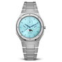 Valuchi Lunar Calendar Silver Ice Blue Horlogewatch