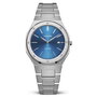 Valuchi Date Master Silver Blue 36 mm Horlogewatch