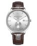 Bromwick Crown Silver Brown Leather Watch Horlogewatch.nl