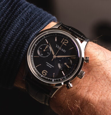 Vescari Chestor Steel Black - Black Croco