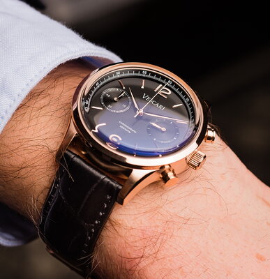 Vescari Chestor Rosegold Black - Black Croco