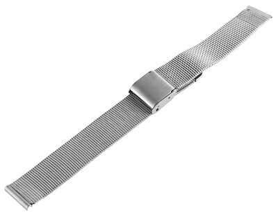 Horlogeband Mesh Zilver 18mm
