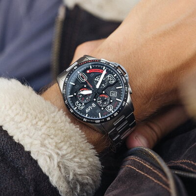 AVI-8 P-51 Mustang Blakeslee AV-4077-11 Chronograph Legion