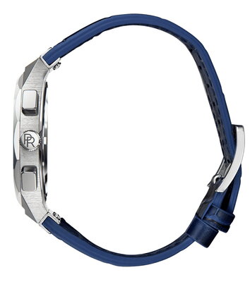 Paul Rich Motorsport Carbon Fiber Silver Blue Leather