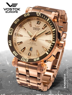 Vostok Europe Energia Rocket Stainless Steel Automatic NH35A-575B281b