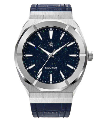 Paul Rich Star Dust Silver Leather 45 mm
