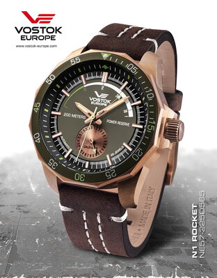 Vostok Europe Rocket N1 Automatic Power Reserve Bronze NE57-225O565