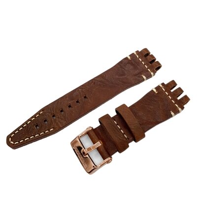 Vostok Europe Energia Rocket Leather Strap - Rose Buckle Moro Brown 26 mm
