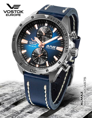 Vostok Europe Almaz Chronograph 6S11-320A675