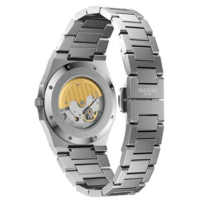 Valuchi Lunar Calendar Silver Blue Automatic