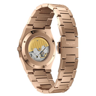 Valuchi Lunar Calendar Rose Gold Black Automatic