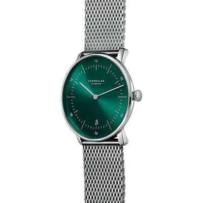 Sternglas Naos Green Silver Mesh S01-NA08-MI04