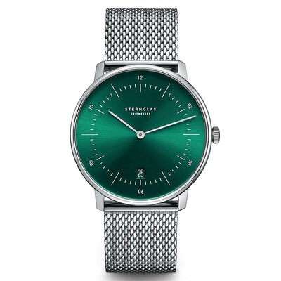 Sternglas Naos Green Silver Mesh S01-NA08-MI04