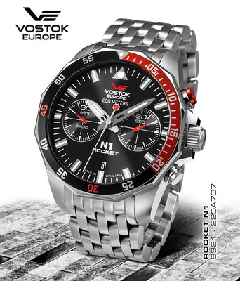 Vostok Europe Rocket N1 Chronograph Quartz 6S21-225A707B