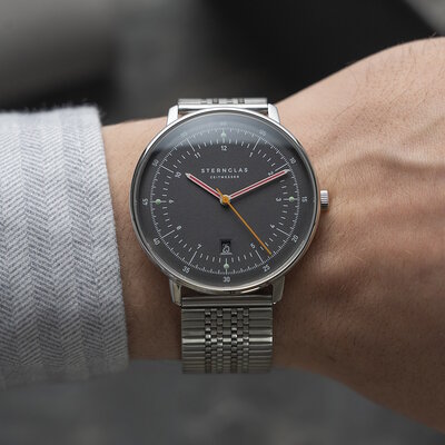 Sternglas Hamburg Neugraphit S01-HH39-ME08