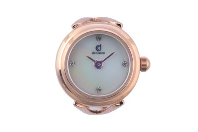 De Caron Ring Horloge Rosegoud 1753-R3