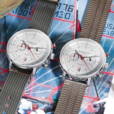 Sternglas Hamburg Chrono Silver SuperSlim S01-HC10-ME08