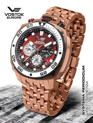Vostok Europe Systema Periodicum Phosphorus Chronograph VK67-650E724B