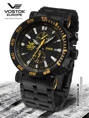 Vostok Europe Energia Rocket Chronograph VK61-575C589B