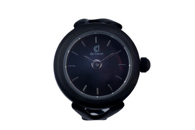 De Caron Ring Horloge Zwart 1753-B1