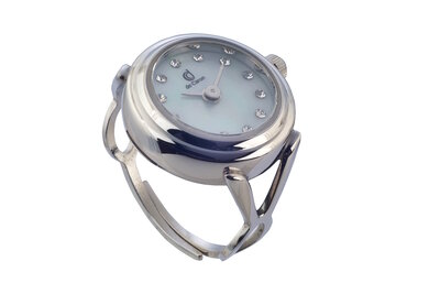 De Caron Ring Horloge Zilver 1753-S2