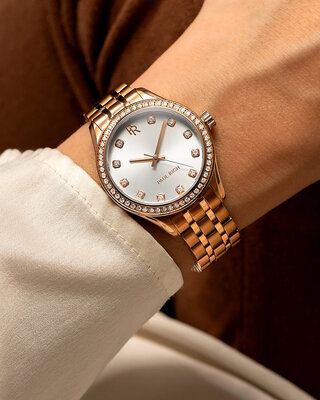 Paul Rich Crystelle Rose Gold Silver