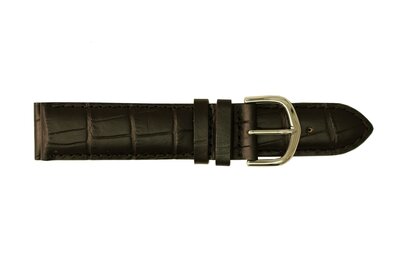 Horlogeband B0215 Davis Zwart 22 mm