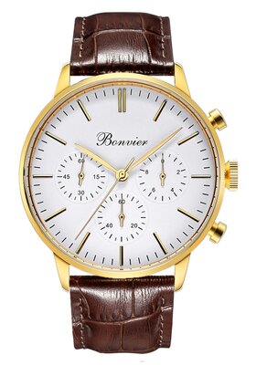 Bonvier Monza White/G (43 mm)
