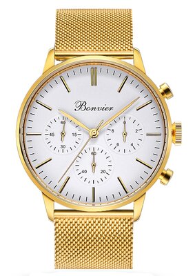Bonvier Monza White/G (43 mm)