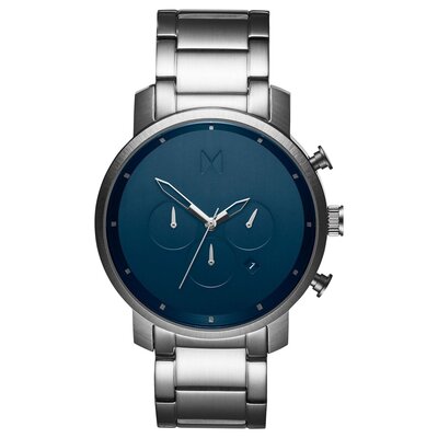 MVMT Chrono Midnight Silver 45mm D-­MC01-­SBLU