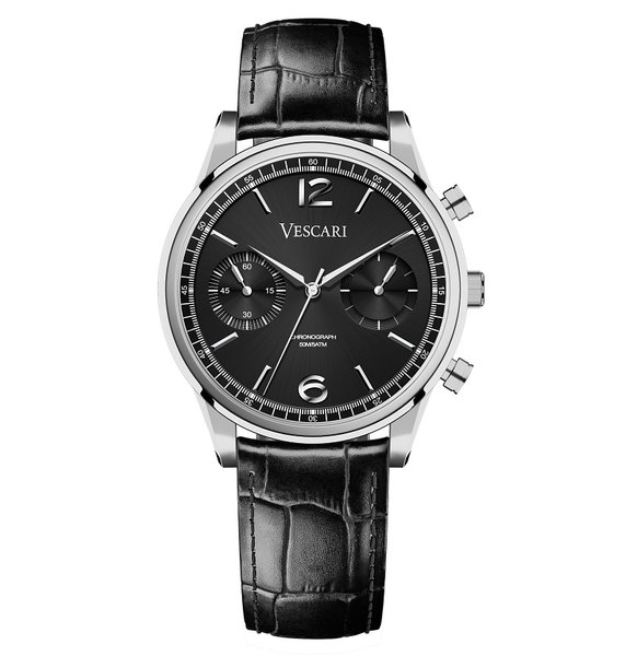 Vescari Chestor Steel Black - Black Croco Vescari Chestor Steel Black - Black Croco