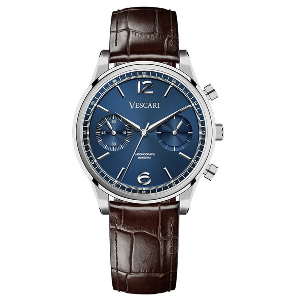 Vescari Chestor Steel Blue - Brown Croco Vescari Chestor Steel Blue - Brown Croco