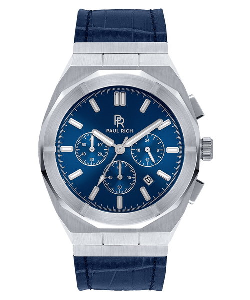 Paul Rich Motorsport Silver Blue Leather Paul Rich Motorsport Silver Blue Leather