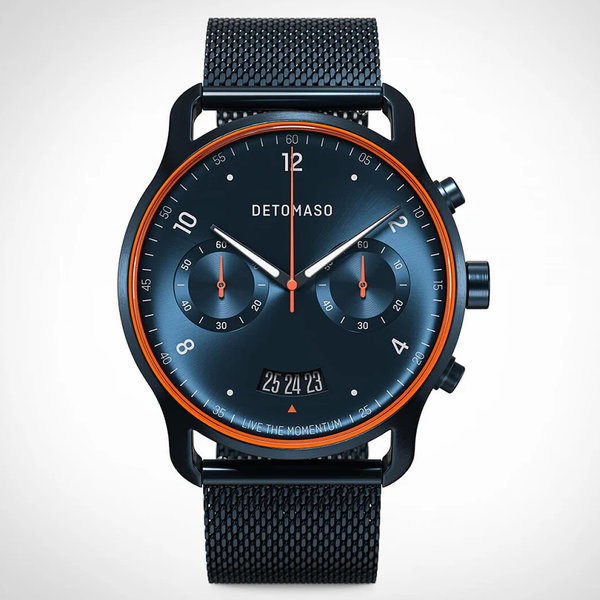 Detomaso Sorpasso Chronograph Velocità Blue Orange D02-35-09 Detomaso Sorpasso Chronograph Velocità Blue Orange D02-35-09