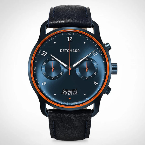 Detomaso Sorpasso Chronograph Velocità Blue Orange D02-35-14 Detomaso Sorpasso Chronograph Velocità Blue Orange D02-35-14