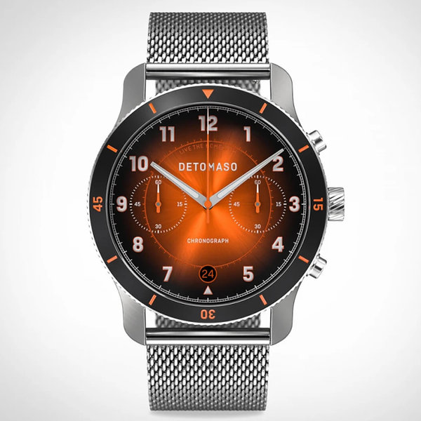 Detomaso Venture Chronograph Limited Edition Black Orange D11-02-10 Detomaso Venture Chronograph Limited Edition Black Orange D11-02-10